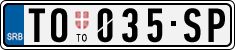License plate of Serbia, Cars