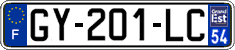 French license plate, SIV (ordinary)