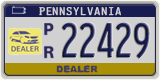 Pennsylvania, Dealer (N/D 12345 | P/R 12345)