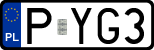 License plates of Poland, Regular car plates
