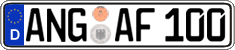 German license plate, Regular plates