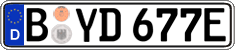 German license plate, Electric vehicles