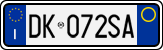 License plate of Italy, Cars (1994 year series)