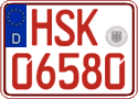 German license plate, Red license plates