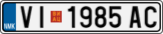 License plate of North Macedonia, Regular plates (2012)