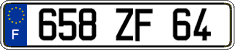 French license plate, FNI