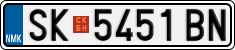 License plate of North Macedonia, Regular plates (2012)
