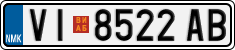 License plate of North Macedonia, Regular plates (2012)