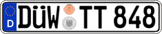 German license plate, Regular plates