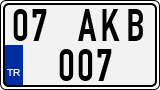 License plate of Turkey, Regular plates