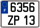 French license plate, FNI