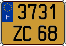 French license plate, FNI