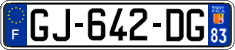 French license plate, SIV (ordinary)