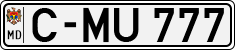 License plate of Moldova, Trailers (1992)