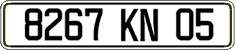 French license plate, FNI