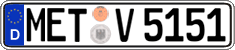 German license plate, Regular plates
