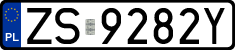 License plates of Poland, Regular car plates