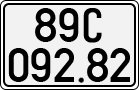 License plate of Vietnam, Cars