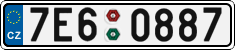 License plate of the Czech Republic, Cars (2001)