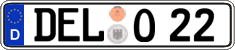 German license plate, Regular plates