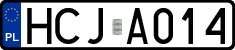 License plates of Poland, Authorities