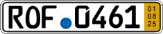 German license plate, Short-term transit plates