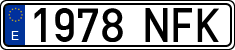 License plates of Spain, Ordinary (2000)