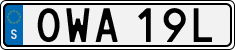 License plate of Sweden, Regular plates