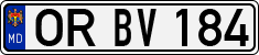 License plate of Moldova, Cars (1992)