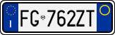 License plate of Italy, Cars (1994 year series)