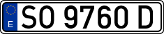 License plates of Spain, 1971 year series