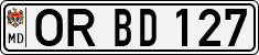 License plate of Moldova, Cars (1992)