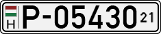 license plates of Hungary, Temporary (1990)