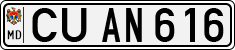 License plate of Moldova, Cars (1992)