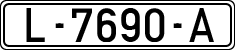License plates of Spain, 1971 year series