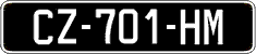 French license plate, SIV (oldtimers)