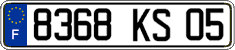 French license plate, FNI