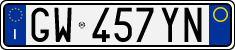 License plate of Italy, Cars (1994 year series)