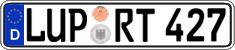 German license plate, Regular plates