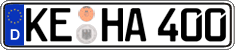 German license plate, Regular plates