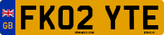 License plate of the United Kingdom, 2001 year system