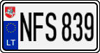 License plate of Lithuania, Cars