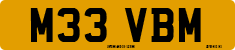 License plate of the United Kingdom, 1983 year system