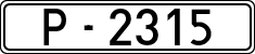 License plates of Spain, 1900 year series