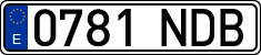 License plates of Spain, Ordinary (2000)