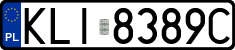 License plates of Poland, Regular car plates
