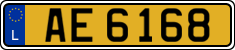 License plate of Luxembourg, 2003 year system