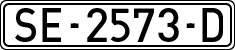 License plates of Spain, 1971 year series