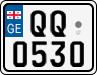 License plate of Georgia, Motorcycles (2014)