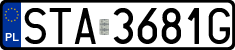 License plates of Poland, Regular car plates